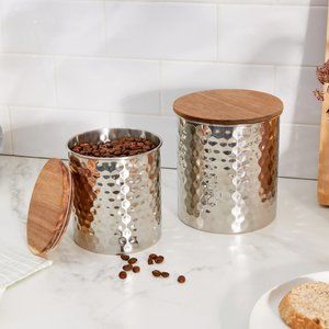 Uncommon James Silver Canisters (2 in Set)